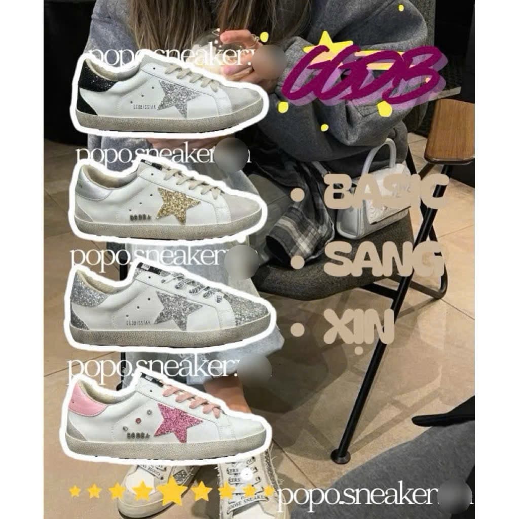 [ PoPo Sneaker ] Giày Luxury ggdb star 4 Màu Hot Trend 2026