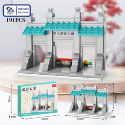 Đồ Chơi Lắp Ghép Cổng Trường Đại Học Trung Hoa 100+ Chi Tiết – Mô Hình Kiến Trúc Cổ Trang – TATOYS 8
