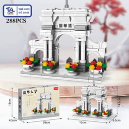 Đồ Chơi Lắp Ghép Cổng Trường Đại Học Trung Hoa 100+ Chi Tiết – Mô Hình Kiến Trúc Cổ Trang – TATOYS 9