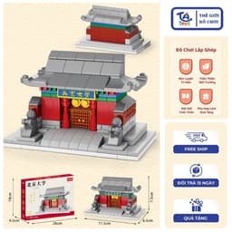 Đồ Chơi Lắp Ghép Cổng Trường Đại Học Trung Hoa 100+ Chi Tiết – Mô Hình Kiến Trúc Cổ Trang – TATOYS 2