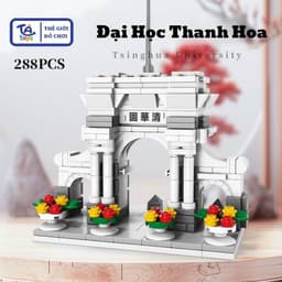 Đồ Chơi Lắp Ghép Cổng Trường Đại Học Trung Hoa 100+ Chi Tiết – Mô Hình Kiến Trúc Cổ Trang – TATOYS 5