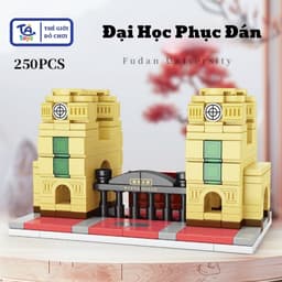 Đồ Chơi Lắp Ghép Cổng Trường Đại Học Trung Hoa 100+ Chi Tiết – Mô Hình Kiến Trúc Cổ Trang – TATOYS 6
