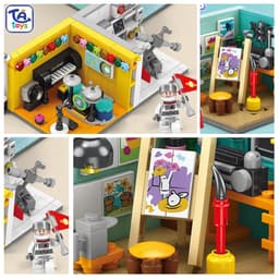 Đồ Chơi Lắp Ghép Bộ 8 Căn Phòng Ước Mơ 155+ Chi Tiết – Mô Hình Nhà Mini Decor – TATOYS 5