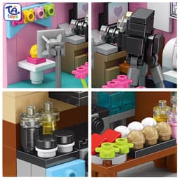 Đồ Chơi Lắp Ghép Bộ 8 Căn Phòng Ước Mơ 155+ Chi Tiết – Mô Hình Nhà Mini Decor – TATOYS 9