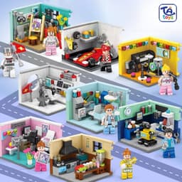 Đồ Chơi Lắp Ghép Bộ 8 Căn Phòng Ước Mơ 155+ Chi Tiết – Mô Hình Nhà Mini Decor – TATOYS 2