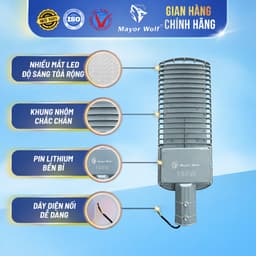 Đèn Bàn Chải Điện MayorWolf 150W LED Siêu Sáng – Vỏ Nhôm Cao Cấp, Chống Nước, Chiếu Sáng Mạnh Ngoài Trời 3
