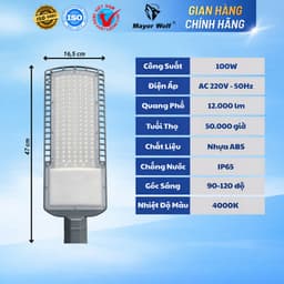 Đèn Bàn Chải Điện MayorWolf 100W LED Siêu Sáng – Vỏ Nhôm Cao Cấp, Chống Nước, Chiếu Sáng Mạnh Ngoài Trời 3