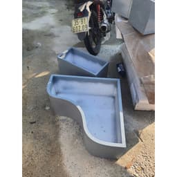 Chậu uốn góc, chậu tiểu cảnh góc ban công chất liệu composite siêu nhẹ, siêu bền (chưa kèm cây, tượng) 7