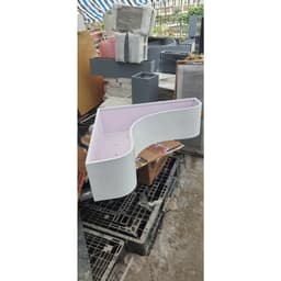 Chậu uốn góc, chậu tiểu cảnh góc ban công chất liệu composite siêu nhẹ, siêu bền (chưa kèm cây, tượng) 6