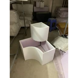 Chậu uốn góc, chậu tiểu cảnh góc ban công chất liệu composite siêu nhẹ, siêu bền (chưa kèm cây, tượng) 9