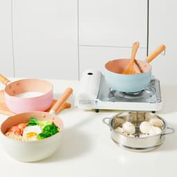 Life Home - Chảo Đá Chống Dính Đa Năng, Nồi Nấu Mì, Nấu Lẩu, Quấy Bột Tay Cầm Gỗ Cách Nhiệt, Dùng Được Cho Mọi Loại Bếp 8