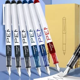 Bút Máy Ngòi EF trơn - F34 cho học sinh có sẵn mực, Viết siêu êm trơn, Dung Tích Lớn, Mực Nhanh Khô 3