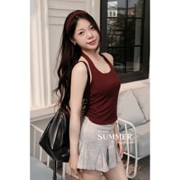 (TẶNG BĂNG ĐÔ) Áo cổ Yếm Ôm Body Quyến Rũ Năng Động Nhiều màu BYJANE - 111 6