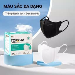 Khẩu Trang 5D Top Gia Cao Cấp Chống Tia UV, Ngăn Ngừa Bụi, Thoáng Khí, Kháng Khuẩn An Toàn Sức Khỏe 1