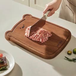 Thớt gỗ nguyên khối hình gấu dễ thương. Thớt gỗ cao cấp an toàn kháng khuẩn - Majehome 7