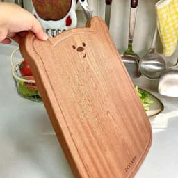Thớt gỗ nguyên khối hình gấu dễ thương. Thớt gỗ cao cấp an toàn kháng khuẩn - Majehome 3