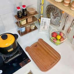 Thớt gỗ nguyên khối hình gấu dễ thương. Thớt gỗ cao cấp an toàn kháng khuẩn - Majehome 5