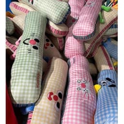 Gối Ôm Dài Hình Thú Dễ Thương Kẻ Caro Mềm Mịn, Dễ Thương Siêu Cute, Gối Ôm Ngủ Cho Bé, Người Lớn, Trang Trí Phòng Ngủ 8