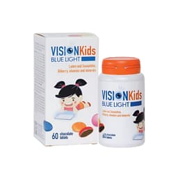 [NHẬP KHẨU ITALIA] Viên Nhai Sáng Mắt Visionkids Blue Light Vị Socola Bổ Sung Lutein Giúp Ngăn Ánh Sáng Xanh, Lọ 60 Viên 2