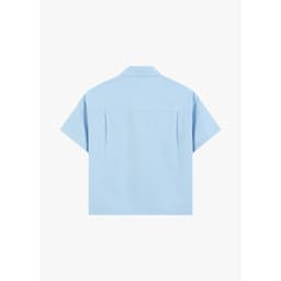 Áo sơ mi croptop nữ cộc tay GENVIET JEANS chất liệu thô mềm thoáng mát dễ phối đồ tôn dáng 9221 7
