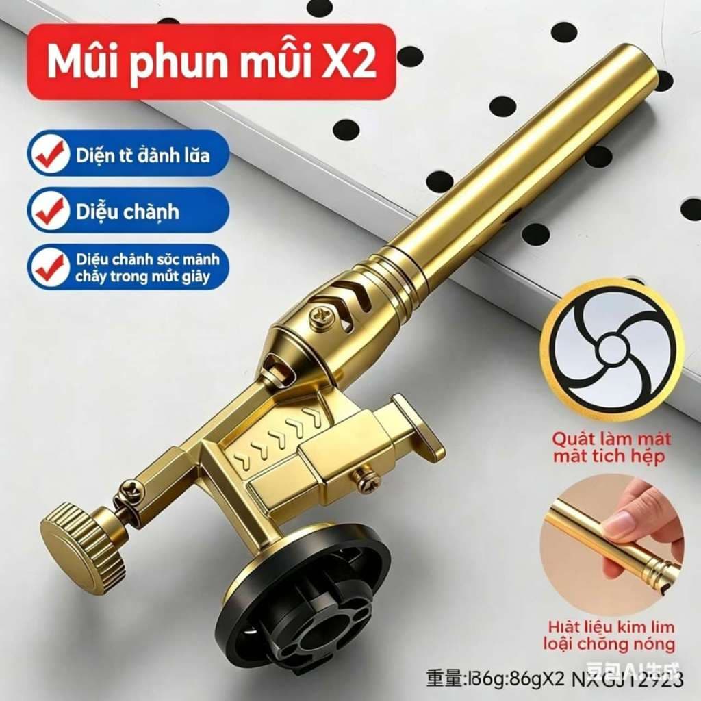 HCM- Khò Gas 8816 – Đánh Lửa Tự Động, Đầu Nòng Cách Nhiệt, Ngọn Lửa Nhọn Mạnh, Ứng Dụng Mọi Công Việc