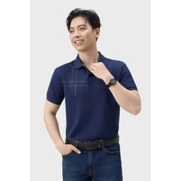 Áo polo nam cộc tay dáng suông vừa GENVIET JEANS chất thun lạnh co giãn thoải mái basic 9204 4