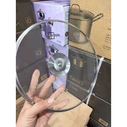 Nắp Kính Fivestar Chịu Nhiệt Cao 16–32cm – Nắp Nồi/Chảo Kín Hơi, Tay Cầm Chắc Chắn, Đa Kích Thước 2