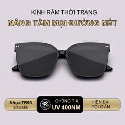 Kính râm mát thời trang nam nữ NARO EYEWEAR gọng nhựa vuông chống tia UV phong cách Hàn Quốc 221 3
