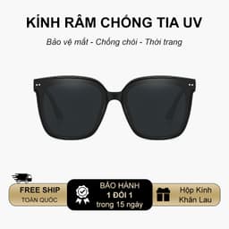 Kính râm mát thời trang nam nữ NARO EYEWEAR gọng nhựa vuông chống tia UV phong cách Hàn Quốc 221 2