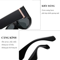 Kính râm mát thời trang nam nữ AnDu phong cách Hàn Quốc dáng GM chống tia UV bảo vệ mắt 9039 7