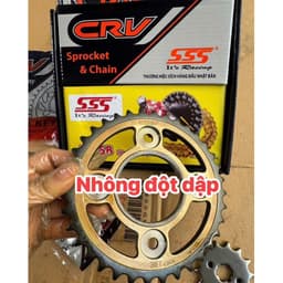 Nhông xích. nhông sên đĩa CRV sss ắc đúc 4