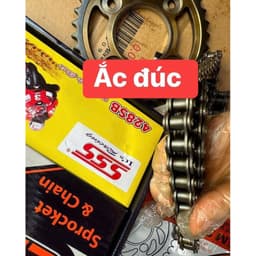 Nhông xích. nhông sên đĩa CRV sss ắc đúc 3
