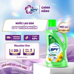 Nước Lau Sàn SPY 950ml Hương Thiên Nhiên – Ít Bọt, An Toàn, Thanh Mát, Xua Đuổi Côn Trùng 2