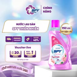 Nước Lau Sàn SPY 950ml Hương Thiên Nhiên – Ít Bọt, An Toàn, Thanh Mát, Xua Đuổi Côn Trùng 5