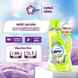 Nước Lau Sàn SPY 950ml Hương Thiên Nhiên – Ít Bọt, An Toàn, Thanh Mát, Xua Đuổi Côn Trùng 3