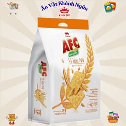 Bánh Quy Cracker AFC Dinh DưỡngVị Rau Cải - Vị Lúa Mì Túi 258G - HÀNG CHÍNH HÃNG 2
