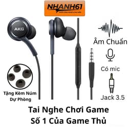 Tai Nghe AKG S10+ Chuẩn, Âm Hay, Bện Dù Chắc Chắn, Thiết Kế Hiện Đại Phù Hợp Nhiều Dòng Máy, Full Box 1