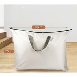 Set 2 Túi Đựng Đồ Gia Đình Cỡ Lớn 90x70cm ,Đựng Quần Áo, Chăn Mền Có Khoá Chất Liệu Chống Thấm Nước 3