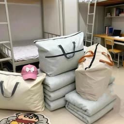 Set 2 Túi Đựng Đồ Gia Đình Cỡ Lớn 90x70cm ,Đựng Quần Áo, Chăn Mền Có Khoá Chất Liệu Chống Thấm Nước 2