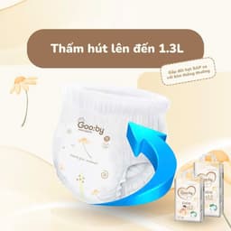 (LINK TRỢ GIÁ) COMBO 2 BỊCH Tã/bỉm quần dán GOOBY EXTRA ngày chống tràn hiệu quả đủ size cho bé 3