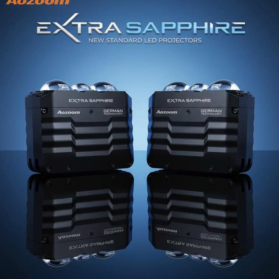 Đèn Trợ Sáng Bi Cầu LED Aozoom Extra Sapphire Nhiệt 5000k Đèn Gầm Rời Cao Cấp Chống Nước IP67 lỗi 1 đổi 1 trong 3 năm