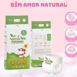 COMBO 2 bịch Tã Bỉm Quần Dán AMOR NATURAL, Mềm Mại, Mỏng Nhẹ đủ size 5