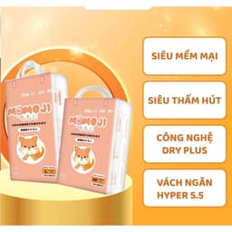 COMBO 2 Bỉm Quần/Dán MOMOJI EXTRA SOFT Siêu mỏng,mềm mại,chống tràn, siêu thấm 6