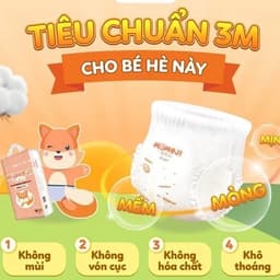 Bỉm Quần MOMOJI EXTRA SOFT Siêu Thấm Hút đủ size 3