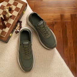 [4-25/9 TẶNG QUÀ TRUNG THU 599K] Giày Sneaker Nam LECOS LG55 Da Thật May Viền Bền Đẹp Đế Ma Sát 4