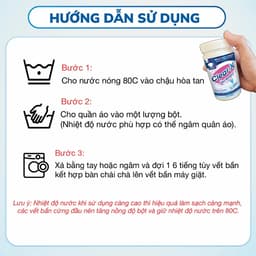 Bột Tẩy Trắng Đa Năng CLEAR X 500G – Tẩy Trắng Mốc, Ố Vàng Quần Áo Trắng Và Màu Siêu Sạch, Hiệu Quả 3