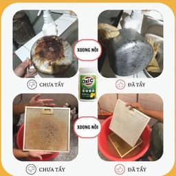 Bột Tẩy Xoong Nồi, Dầu Mỡ Nhà Bếp Oxi C+ 500G – Tẩy Cháy Đen, Dầu Mỡ Cứng Đầu, Sạch Nhanh, Hiệu Quả 6
