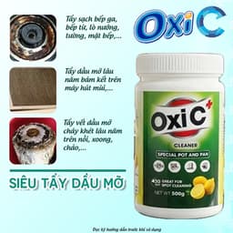 Bột Tẩy Xoong Nồi, Dầu Mỡ Nhà Bếp Oxi C+ 500G – Tẩy Cháy Đen, Dầu Mỡ Cứng Đầu, Sạch Nhanh, Hiệu Quả 7