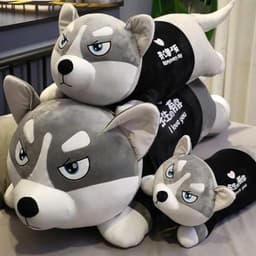 Chó bông HUSKY cao cấp – Mềm mại, sang trọng, chất liệu vải nhung bền đẹp 6
