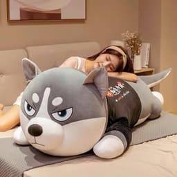 Chó bông HUSKY cao cấp – Mềm mại, sang trọng, chất liệu vải nhung bền đẹp 9